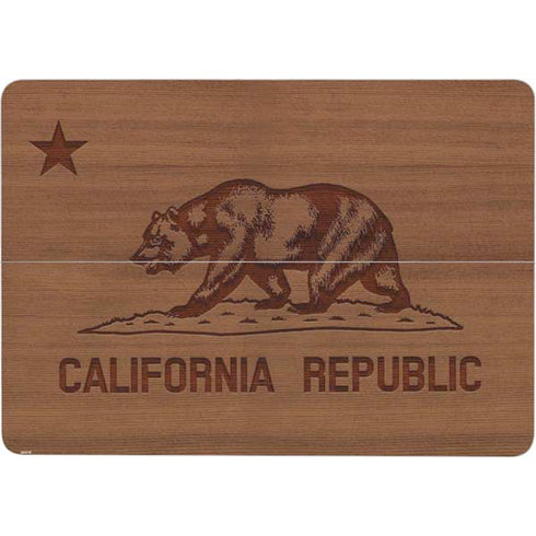California Wood Flag Surface Laptop Studio Skin